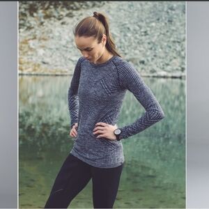 Lululemon Rest Less Blue Geometric Knit